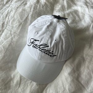 NWT white fabletics baseball hat
